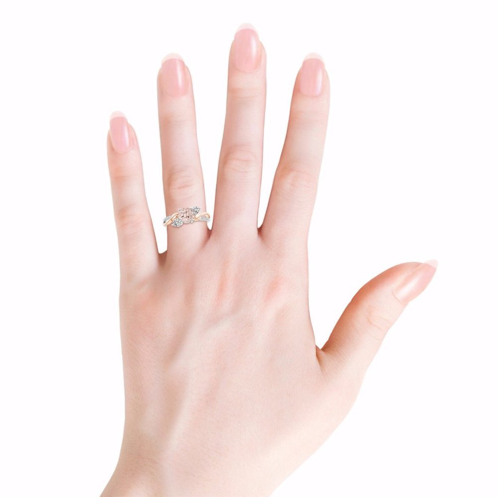 Gorgeous 925 Silver Wedding  Champagne Ring New - Picture 3 of 3